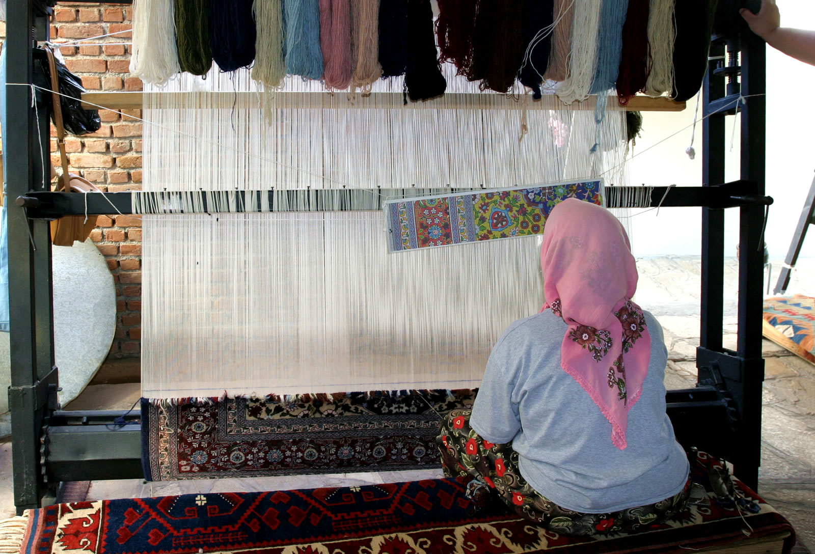 Turkish Woman Weaving
