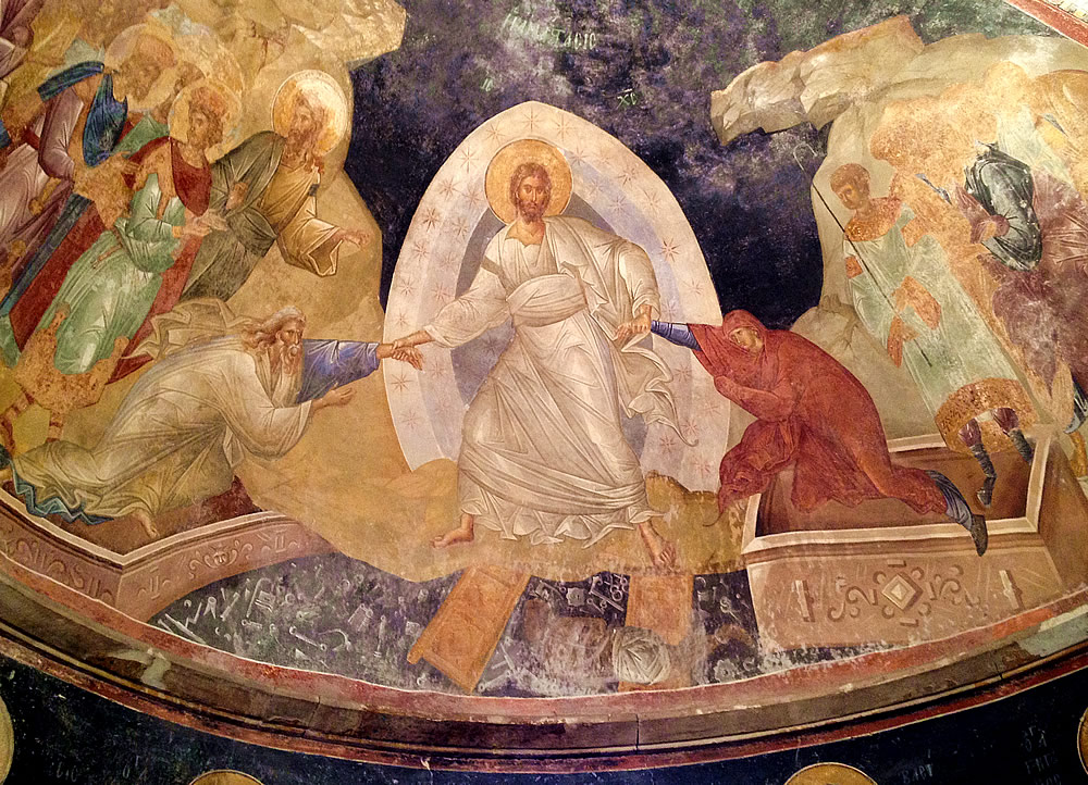 Resurrection Fresco in the Chorle Church in Istanbul